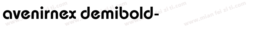avenirnex demibold字体转换